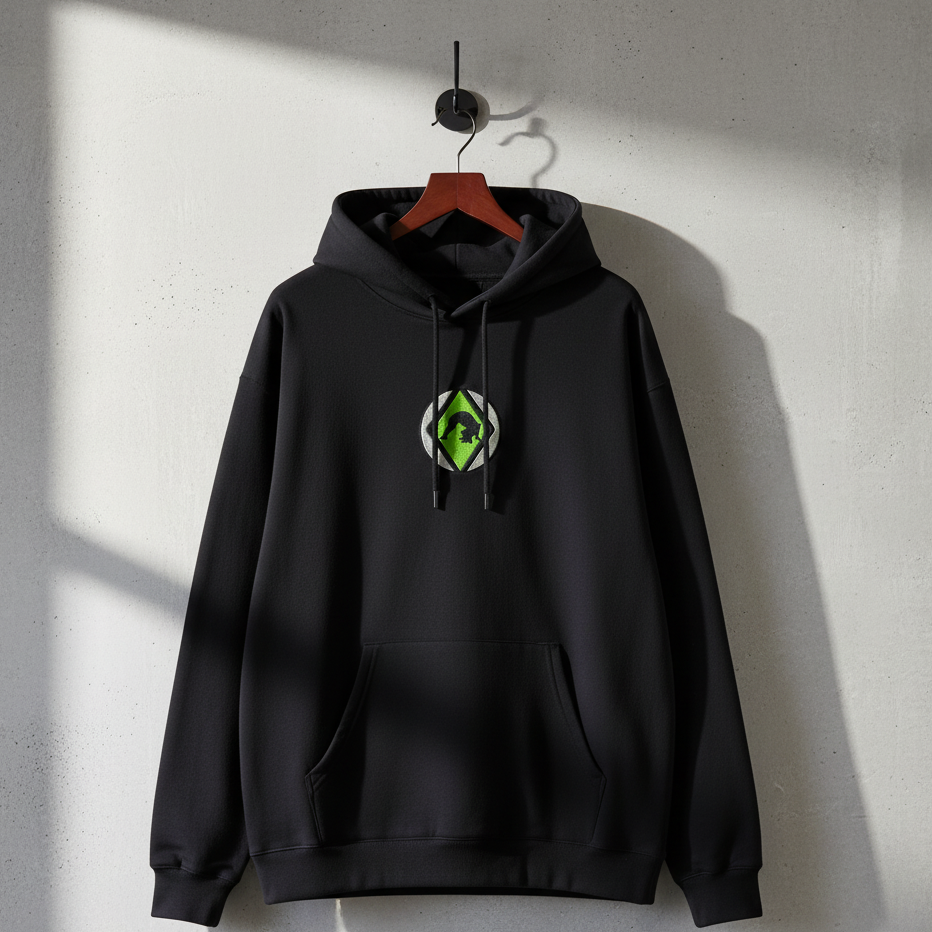 Alien Box Logo Embroidered Hoodie