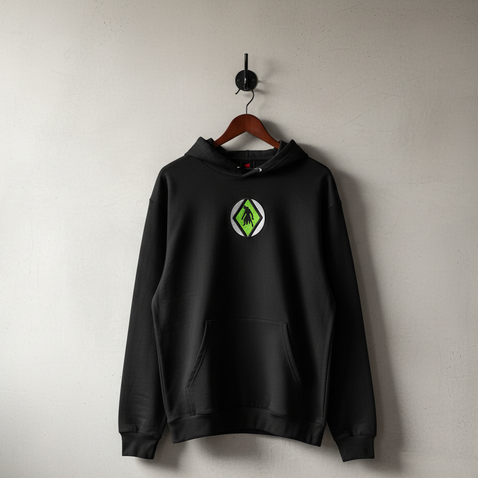 Alien Box Logo Embroidered Hoodie