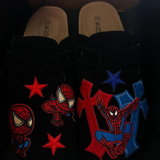 Spidey Black Patch Clogs