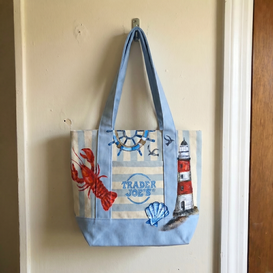 Custom Striped "Joes" Tote Bags