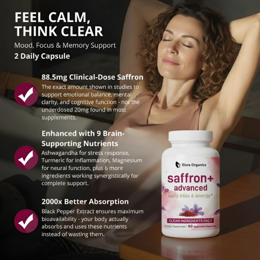 Psychiatrist-Recommended Clinical Dose Saffron [88.5mg]